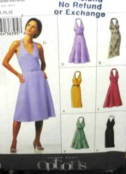 7709 EZ LTWT HALTER DRESS LENGTHS PATTERN 8-12,14-18